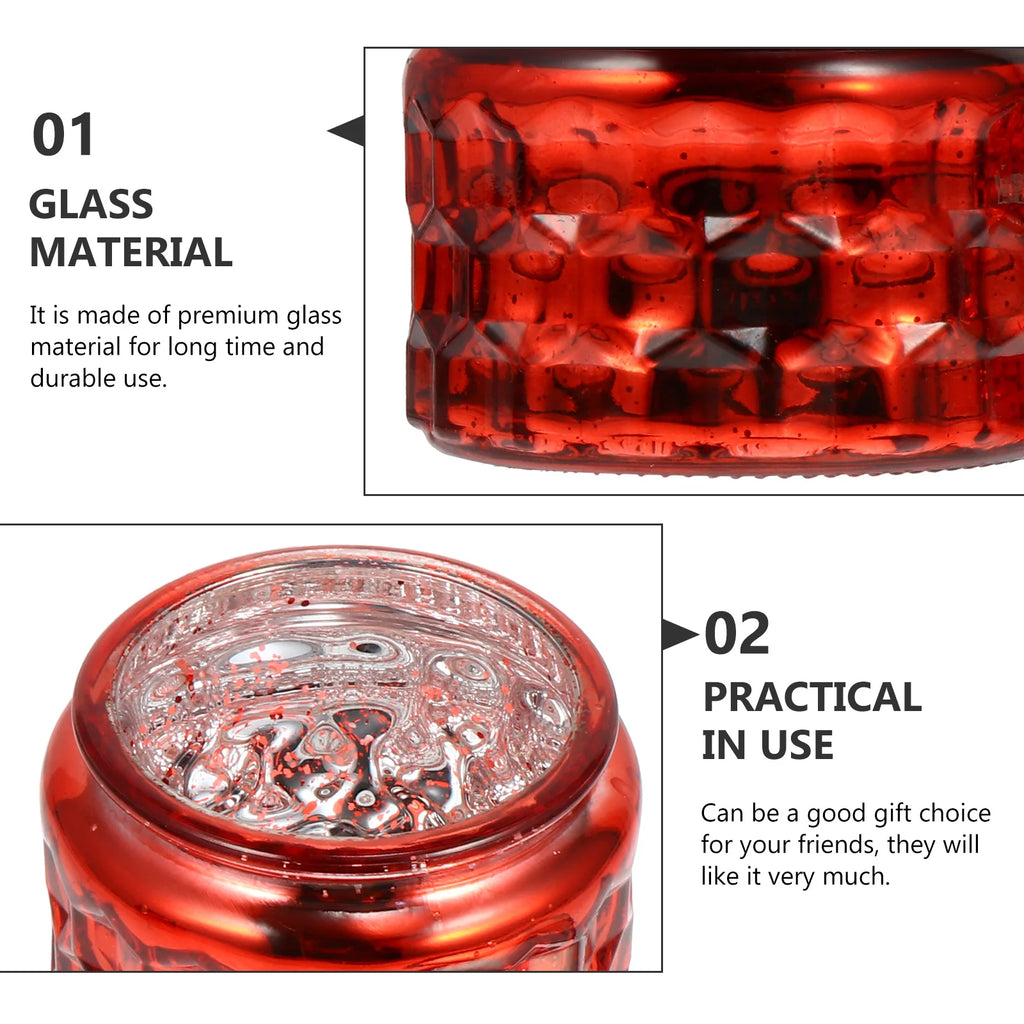 1Set Cup High Quality Glass DIY Handmade Container Lid for Bedroom Living Room Office Decorative Use