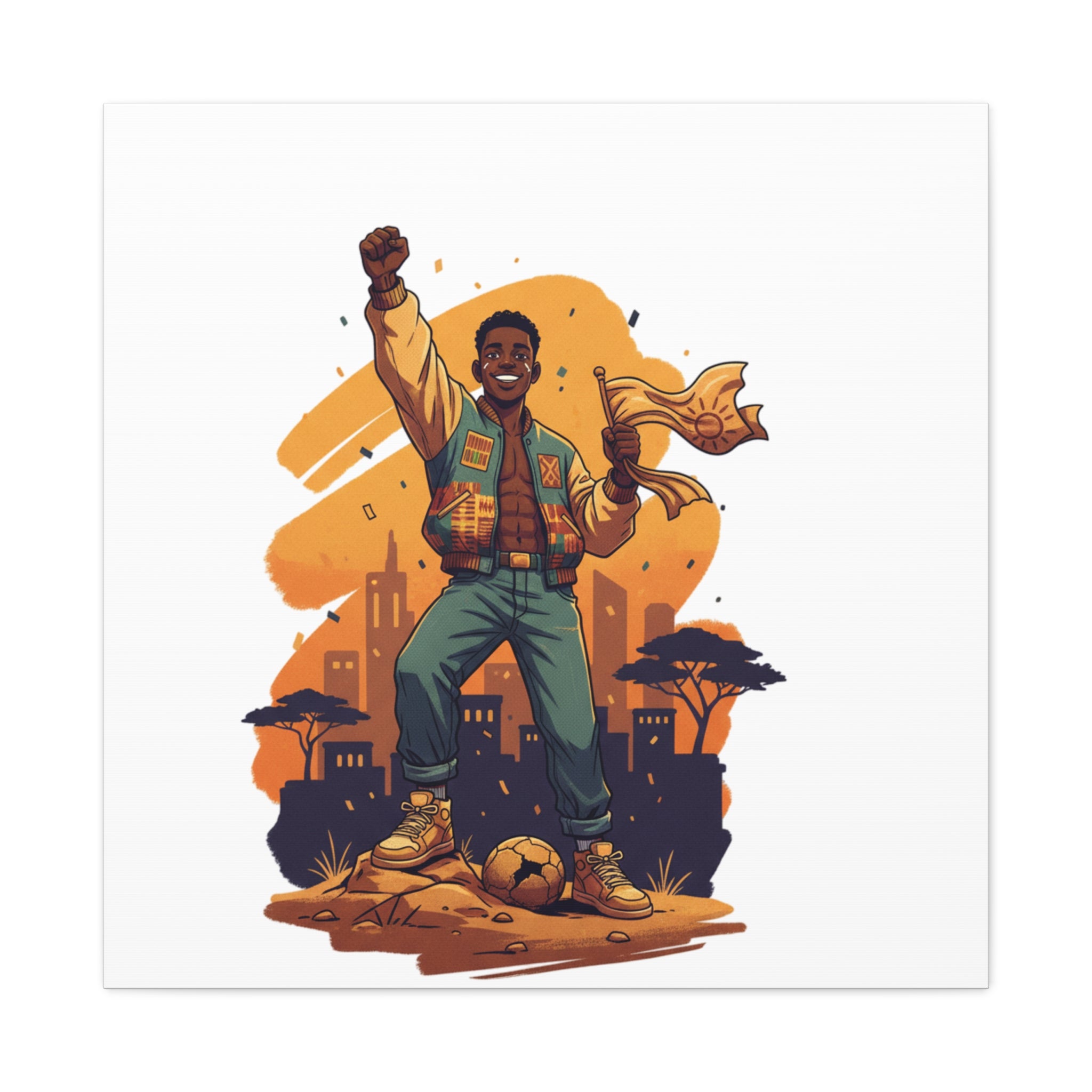 Snack Master Canvas, Stretched | Super Bowl Party, Game Day Humor