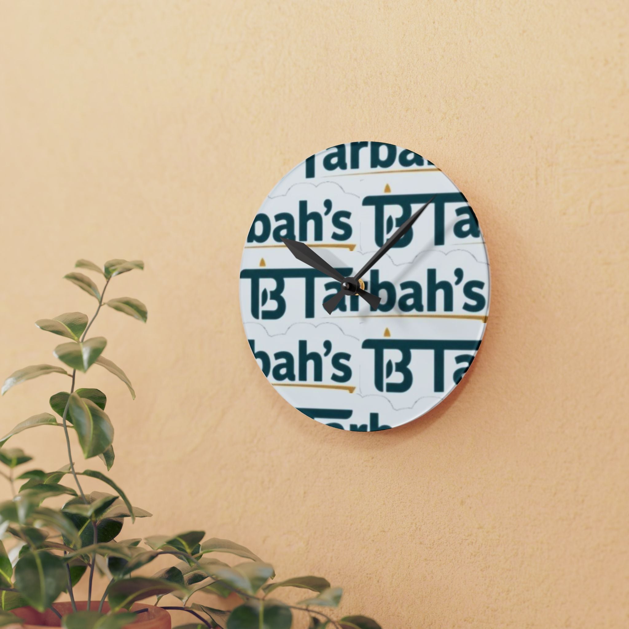 Tarbah Family Acrylic Wall Clock — Takwai Village Keepsake