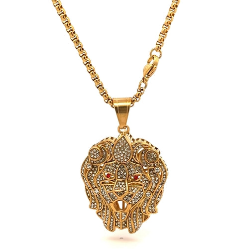 EVADEAN STEEL GOLD NECKLACE I D94383