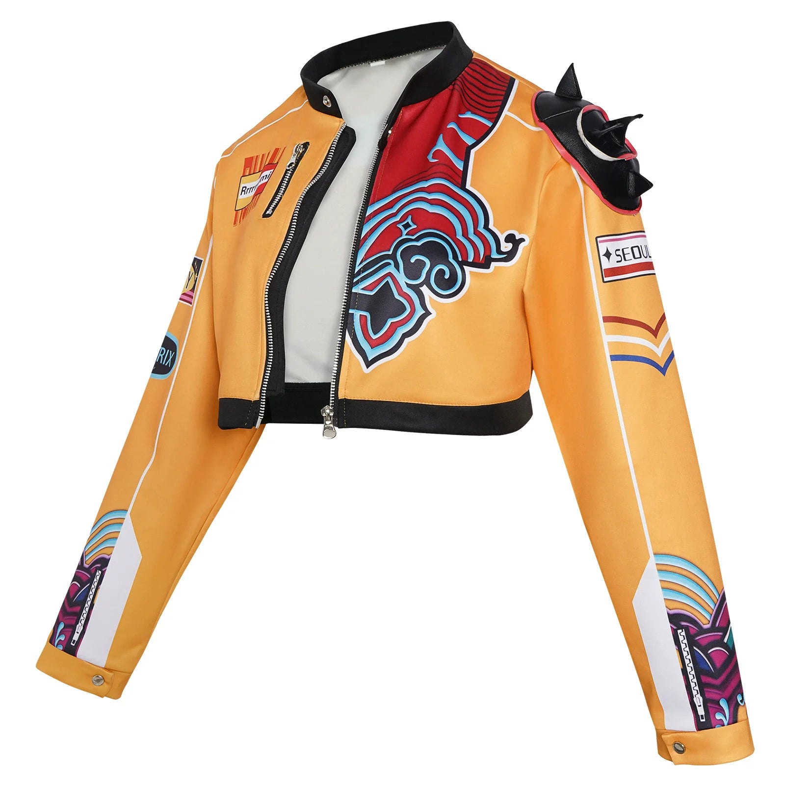 KPOP Cosplay Demon Hunters Rumi Costume Coat Jacket Outfit For Girls Adult Women Men Halloween Carnival Masquerade Suit